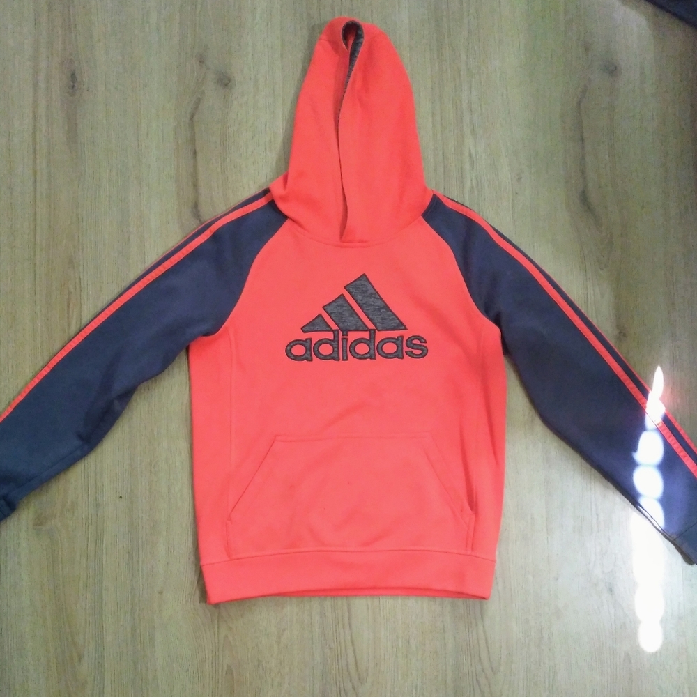 Bright Neon Orange Adidas Hoodie